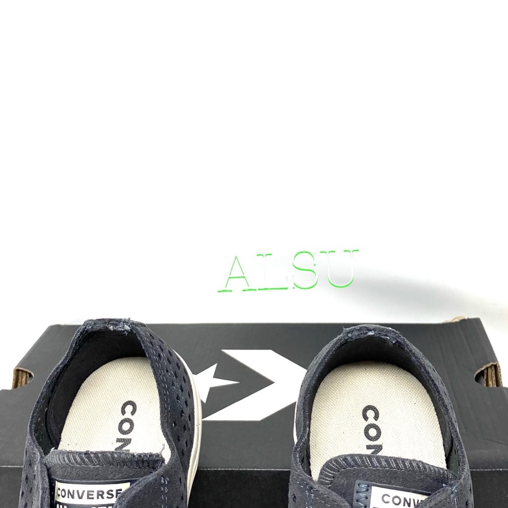 Converse Ctas Suede Low Top Almost Black Women’s - Picture 6 of 11